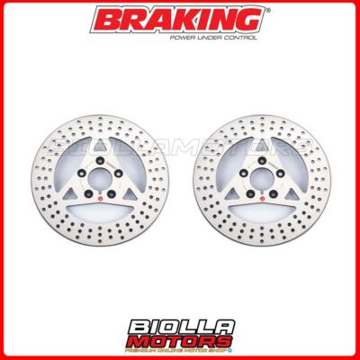 SATZ BREMSSCHEIBEN VORNE BRAKING HARLEY DAVIDSON FLHT/I ELECTRA GLIDE STANDARD