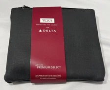 TUMI for Delta 2019 Amenity Kit Small Case Zippered Soft Travel Toiletry Bag