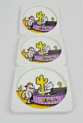 Vintage Retro Bar Themed Coasters Lot of 6 *RARE* (Aussie Seller) - Picture 5 of 6