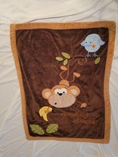 Monkey Around Koala Baby Unisex Baby Plush Velour Sherpa Fleece Blanket Throw