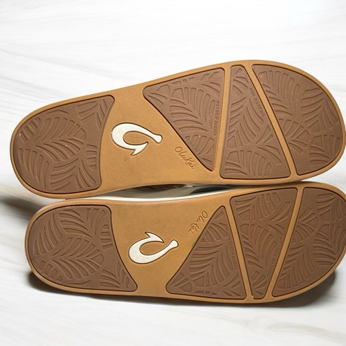 OluKai Sandals Women’s Sz 11 Nu'A Pi'O Flip Flops White Thong NEW 20445WBWB - Picture 7 of 9