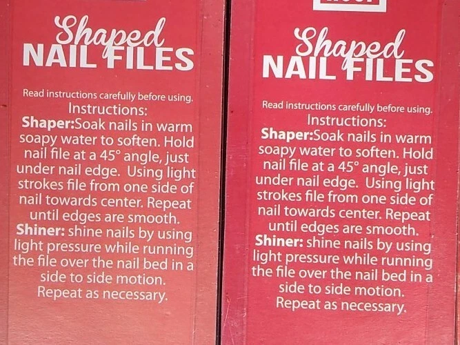 New Sealed Nail Files. Perfect-Shaped Manicure Pedicure (6-PACK)  - Image 4 of 4