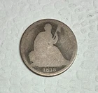 1838-O Seated Liberty Dime, No Stars, Fair to Poor Condition