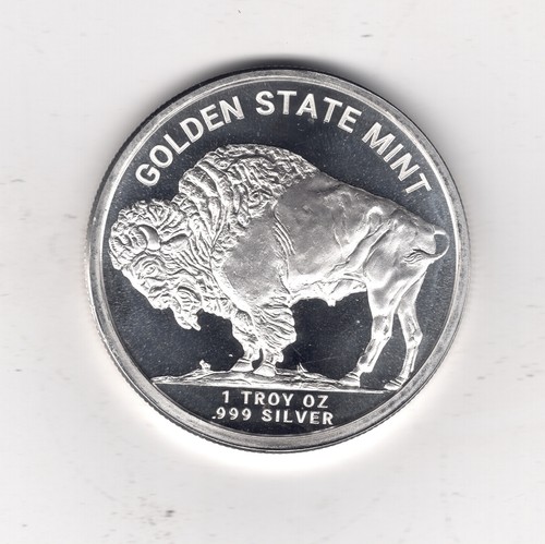 USA 1 oz .999 SILBERMEDAILLE von Golden State Mint Native American & Buffalo Design