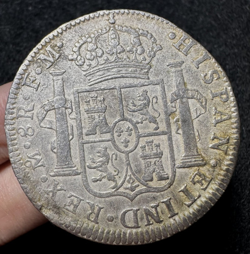 8 Reales 1794 Spanish Colonial Mexico Mo, FM, CAROLUS IIII