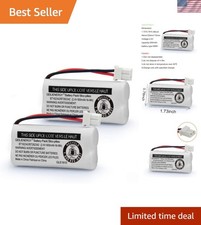 Durable 2-Pack Replacement Batteries for Cordless Phones - Rechargeable NiMH