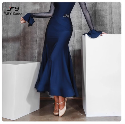 Ballroom Latin Tango Waltz Standard Modern Dance Skirts Fox Trot Dress Practice