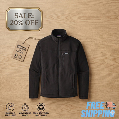 Men s Patagonia Micro D  Fleece Jacket Lightweight Full-Zip Soft Warm