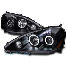 For 05-06 Acura Rsx Base Type-s Ccfl Halo Led Black Projector Headlight Headlamp
