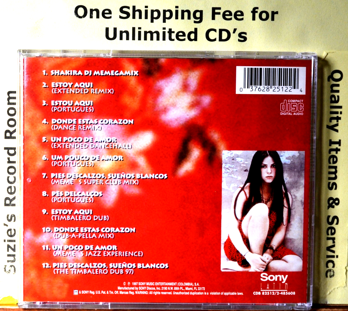 CD Shakira The Remixes Estoy Aqui EX++ NICE COPY - Latin POP DANCE