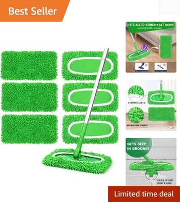 6 Pack Microfiber Mop Pads   Cost-Effective Solution for Pet Hair Cleaning