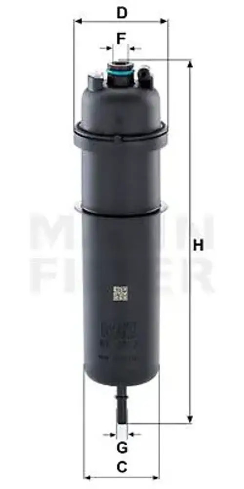 MANN-FILTER Fuel Filter BMW,ALPINA WK 5017 13328582008,13328582272,13328591018 13328591019,5891019,8582008,8582272,8591018 - Image 3