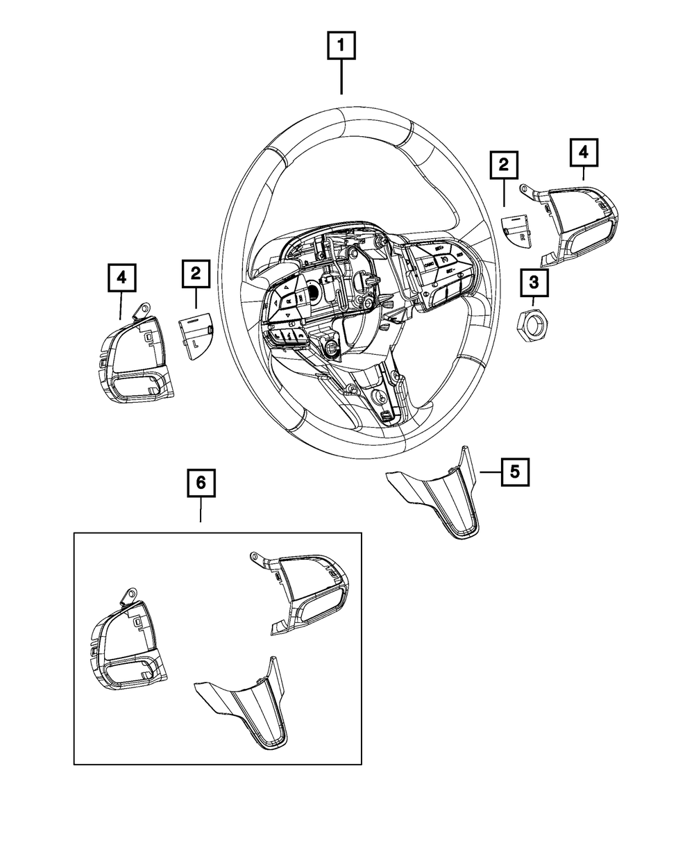 Genuine Mopar Steering Wheel 7QQ911X3AA