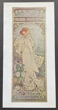 La dame aux camélias par Alphonse Mucha 1896 Reproduction de 1976