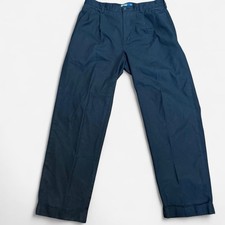 Vintage Black Polo Ralph Lauren Pleated Pants Trousers 34  Waist 30  Length