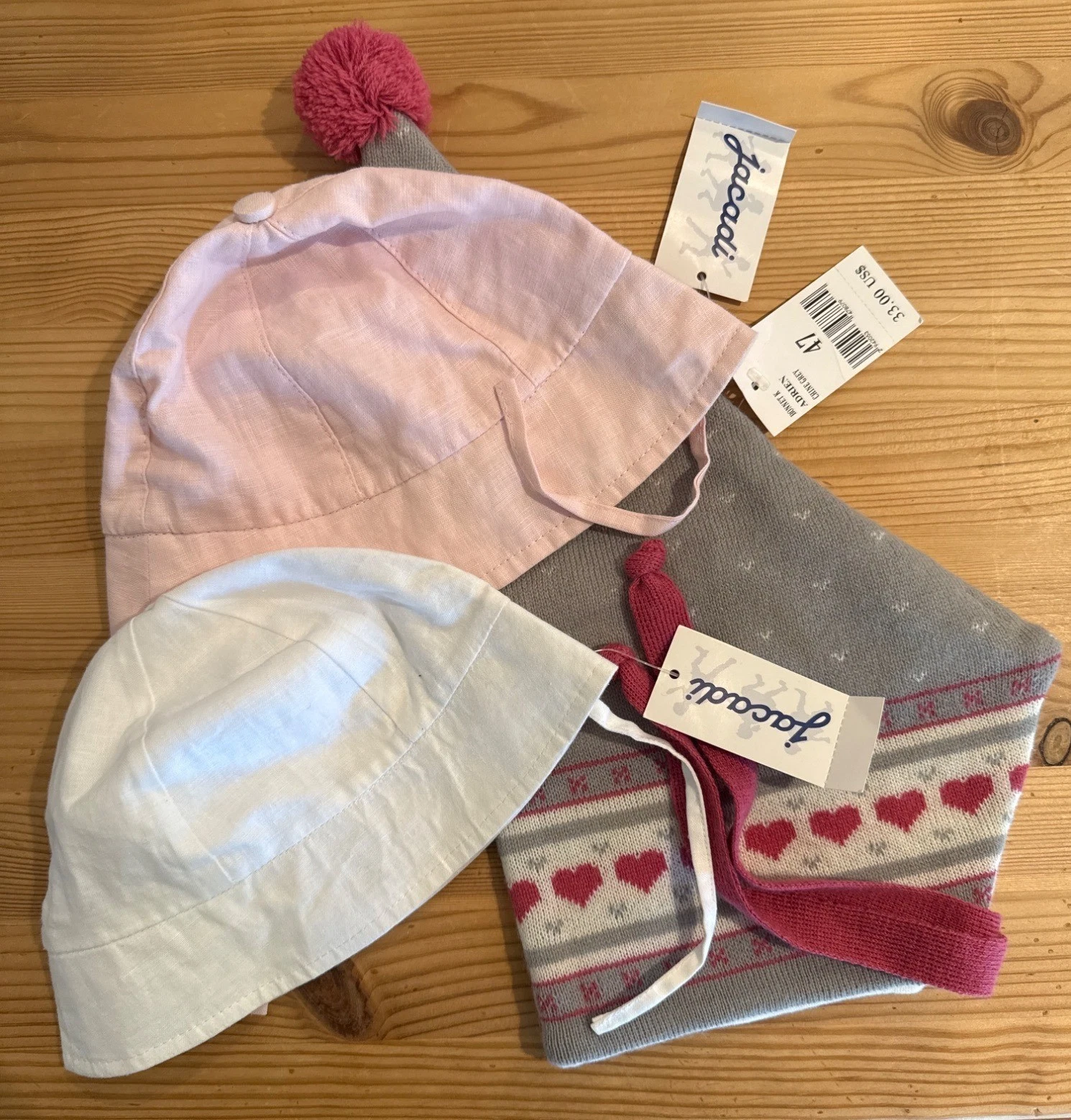 Jacadi Hat Bundle girls 9 months NWT JW