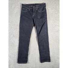 LEVIS 511 Jeans Mens 28x30 fit 28x28 Slim Straight Mid Rise Dark Wash