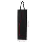 Felt Wine Bottle Tote 15.35in Reusable w Rope Handle, Wine & Beer Bottles 12pcs photo 2