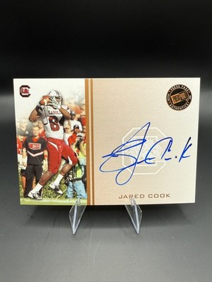 2009 Press Pass - Signings Jared Cook #PPS - JC Gold /99 (AU, RC)