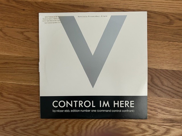 NITZER EBB - CONTROL I'M HERE -SINGLE VINYL  PROMO LP