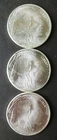 Lot of Three 2011 1oz Silver Buffalo Rounds