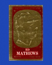 1965 Topps Embossed Set-Break # 26 Eddie Mathews EX-EXMINT *GMCARDS*
