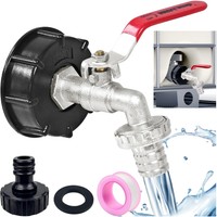 Ibc Auslaufhahn, 3/4 Zoll, Wassertank ZubehöR, Chrom, Grobgewinde, 1000L