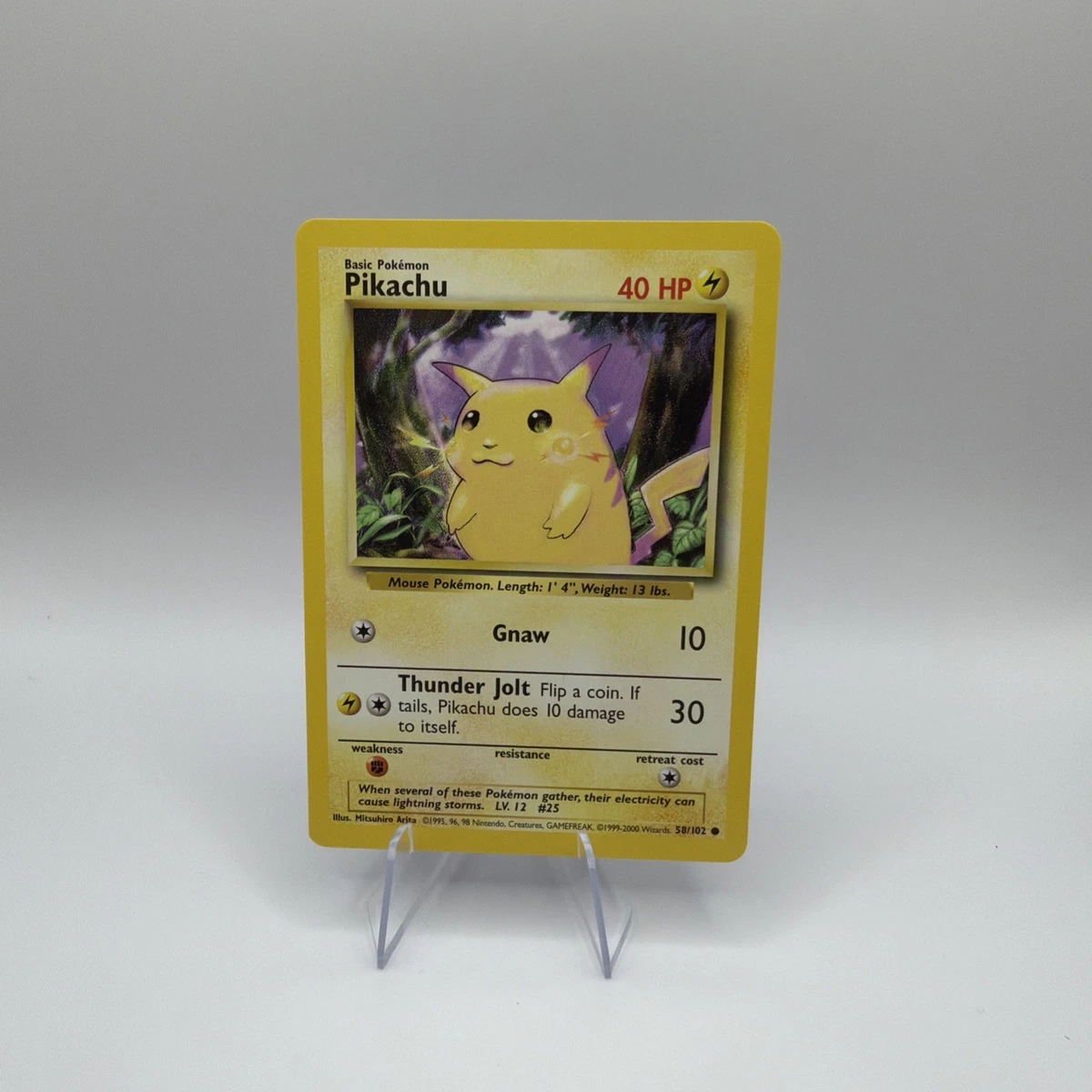 Pikachu Pokémon TCG Individual Trading Card Games Base Set in