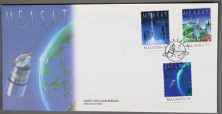 MayfairStamps Malesia FDC Space Combo MEASAT copertina primo giorno cca_42403