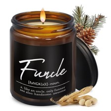 Scented Candles Funcle Definition Uncle Gifts Cedar Aromatherapy Home 8 oz
