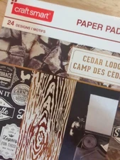 Craft Smart "Cedar Lodge" 12 x 12 Paper Pad