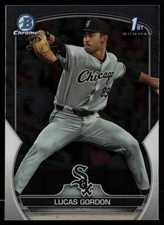2023 BOWMAN DRAFT CHROME LUCAS GORDON RC CHICAGO WHITE SOX #BDC-126 BASE