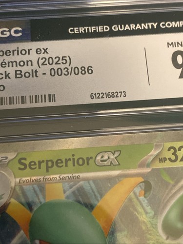 Serperior EX 003/086 Sv: Black Bolt Holo CGC 9 Pokemon Card - Picture 12 of 12