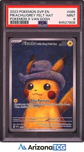 Pokemon 2023 Pikachu With Grey Felt Hat 085 Scarlet & Violet Promo PSA 9