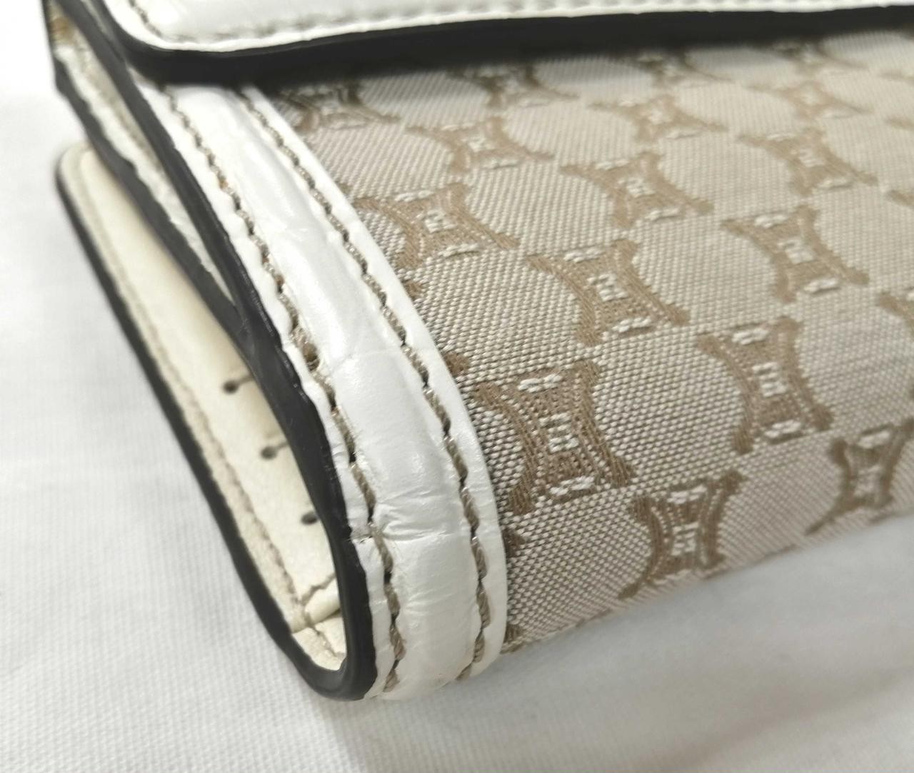 Macadam Pattern Fold Wallet Celine Model White CE… - image 5