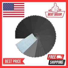 50 Pcs Sandpaper Sheets, 13 Grits 120–5000 Wet Dry Assortment for Wood & Metal