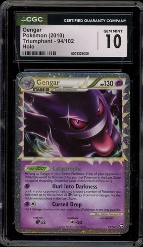 Pokemon Gengar Prime Triumphant Holo Ultra Rare #94 CGC 10 Gem Mint