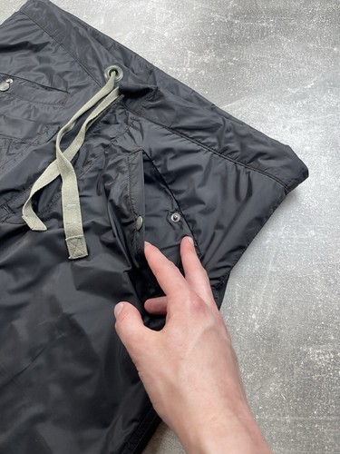 Diesel VNTG Nylon Tech Utility Pants M Black Drawstring Cargo Workwear Y2K Rare - Picture 4 of 14