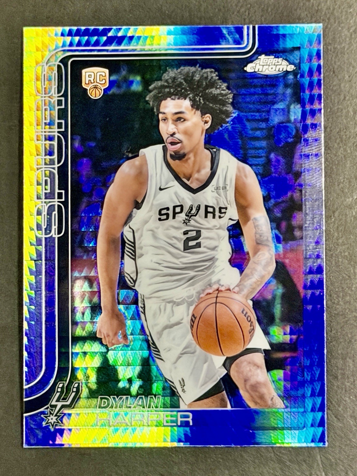 2025-26 Topps Chrome Update Dylan Harper #252 RC Rookie Prism