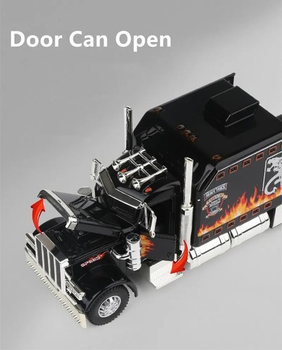 Modelo a escala 1:24 para Peterbilt 389 camión remolque cabeza contenedor... - Imagen 13 de 27