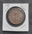 1938 Walking Liberty Half Dollar ~ Nice Type Coin ~90 % Silver ~ Free Shipping