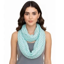 Lightweight Soft Animal Owl Printed Scarf Shawl (Teal Black)