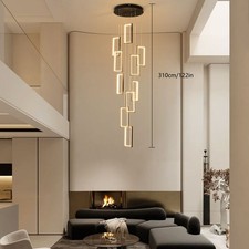 Modern Ceiling Lighting Living Room Chandelier Pendant Light w/ Remote Control