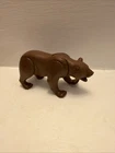 Vintage Playmobil 3830 Kodiak Brown Grizzly Bear Figure Opening Mouth Moves EUC