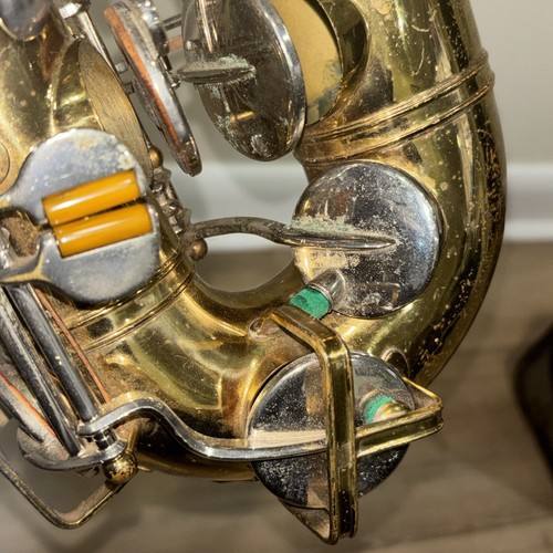 BUESCHER ARISTOCRAT TRUE TONE 141 ALTO SAXOPHONE 1950’S #356144 No Mouth Piece - Picture 5 of 24