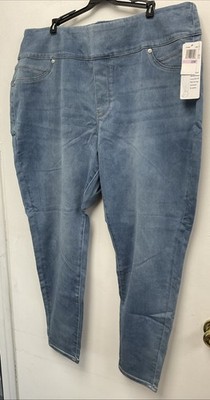 Seven 7 Tummy Toner Skinny Leggings/High Rise/Wide Waist Band/Size 22W