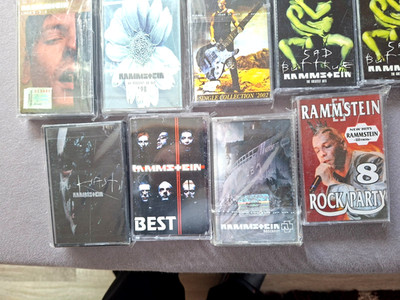 Rammstein  Cassetten 10 Stück. Sehr gut.selten !