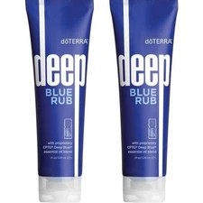 2 PACK DoTERRA Deep Blue doterra Rub Body Cream - 4 oz EXP:02/2028