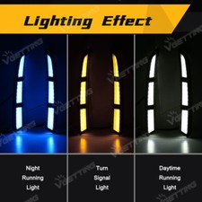 LED DRL Daytime Running Light With Turn Signal For Hyundai Tucson 2021-2024