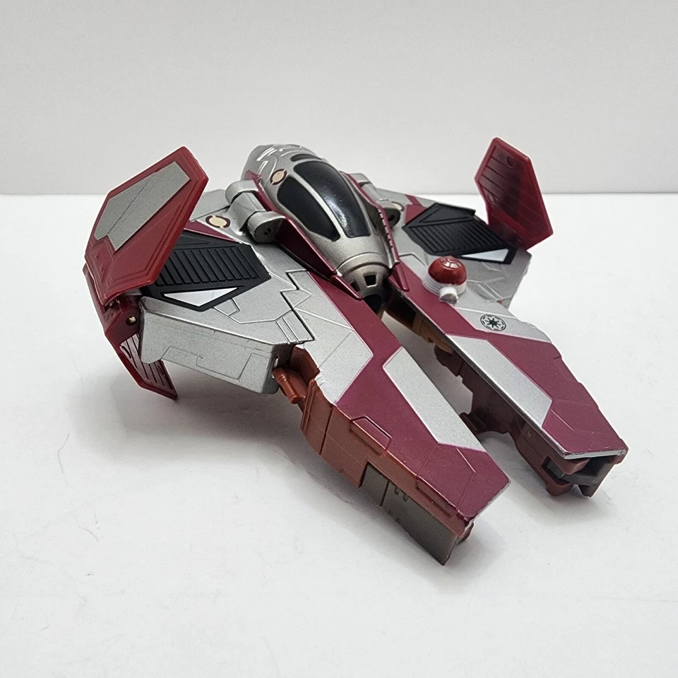 TRANSFORMERS Star Wars (2005) JEDI STARFIGHTER Obi Wan Kenobi 3.75" - RARE/HTF - Image 3 of 4